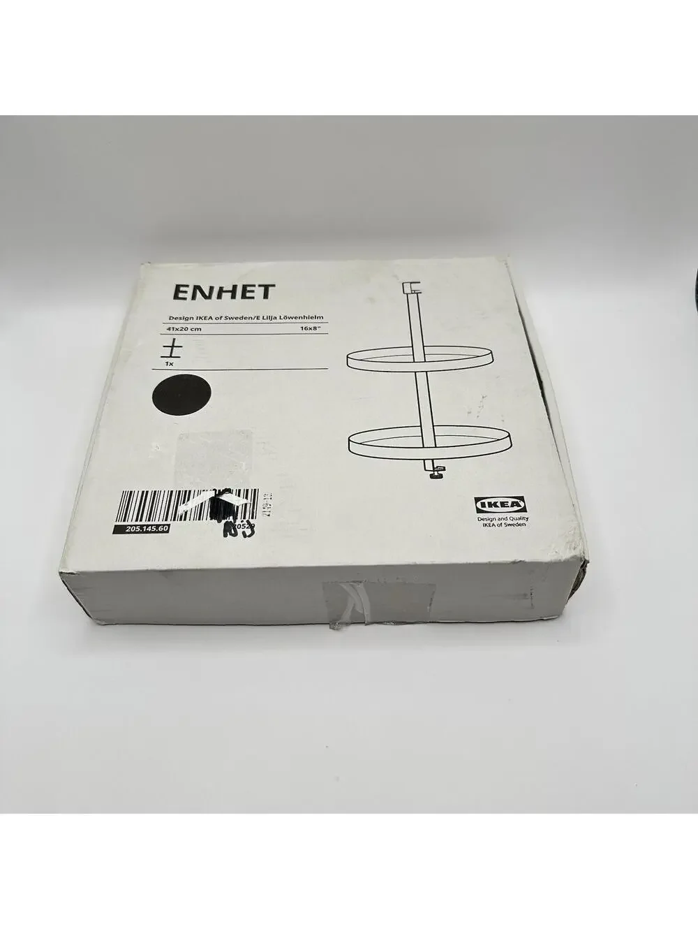 IKEA Enhet Black 205.145.60 Stacking Circular Tray AA-2293642-1